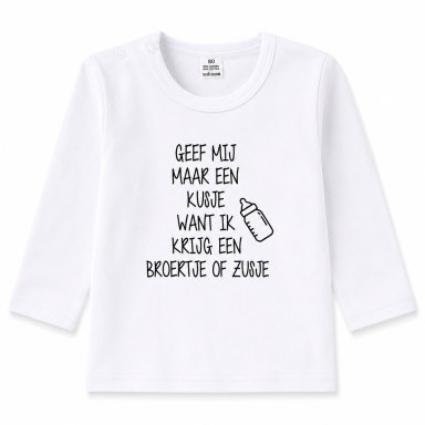 shirtje, tekst, zwangerschap, broertje, zusje, kusje